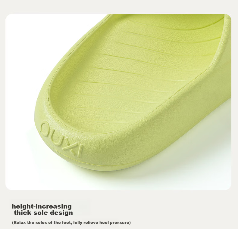 Puxi Layered EVA Soft Sole Thick-Soled Slippers New Women’s Indoor Home Couple Slippers Men 6