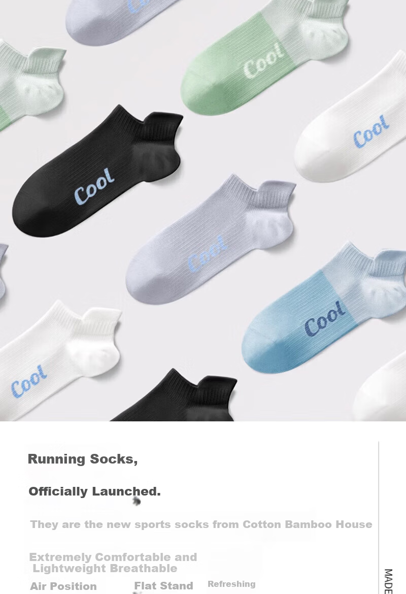 Cotton Thirteen Summer Men's Socks 100% Cotton Short Socks 10A Antibacterial Deodorant Breathable Sports Style Men's Ankle Socks 6 Pairs 2