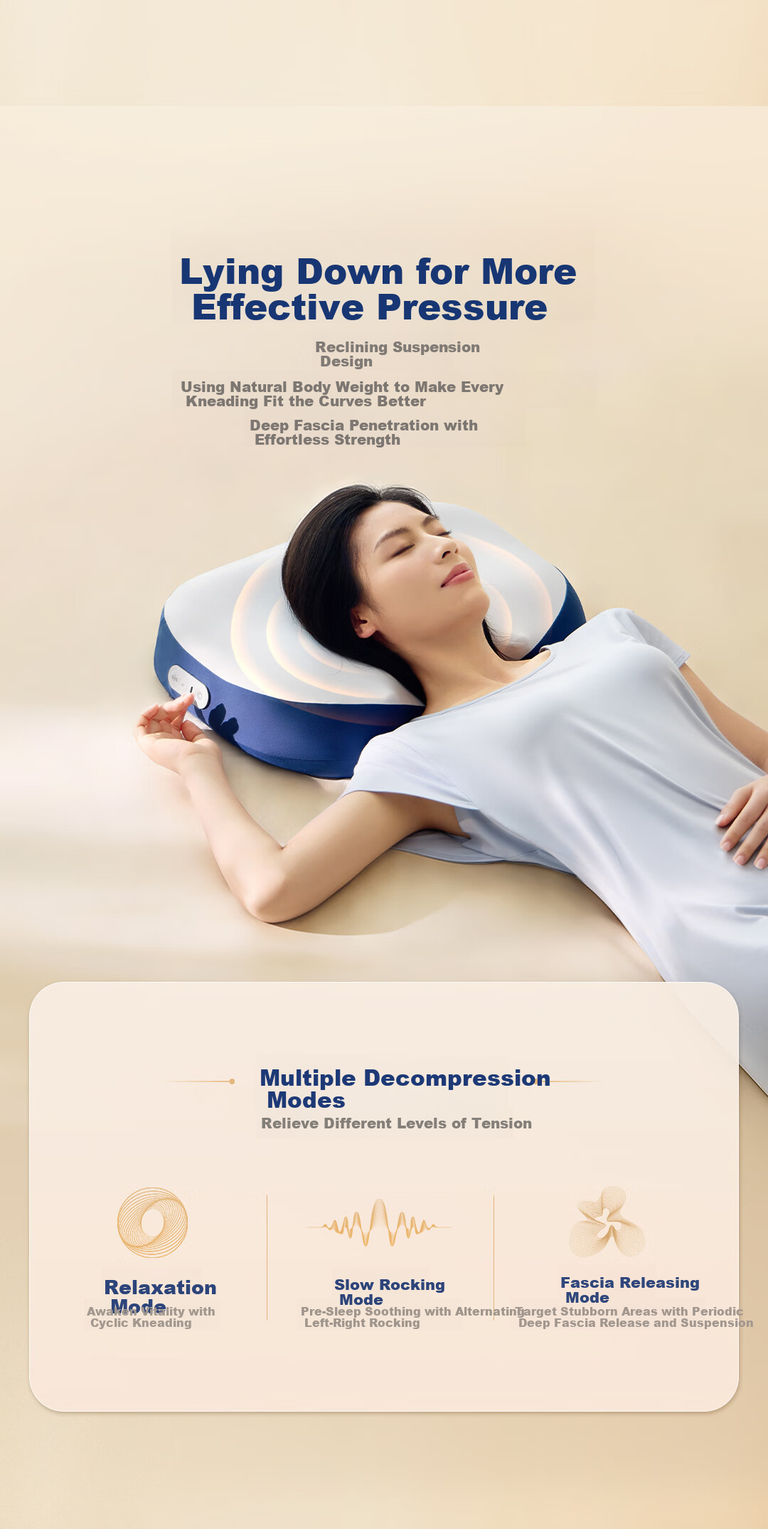 Breo PS1Lite Sleep Aid Massage Pillow [Sun Yingsha Edition] Cervical Spine Massager Shoulder and Neck Massager Trapezius Neck Sleep Aid Birthday Gift Price Guarantee 618 5