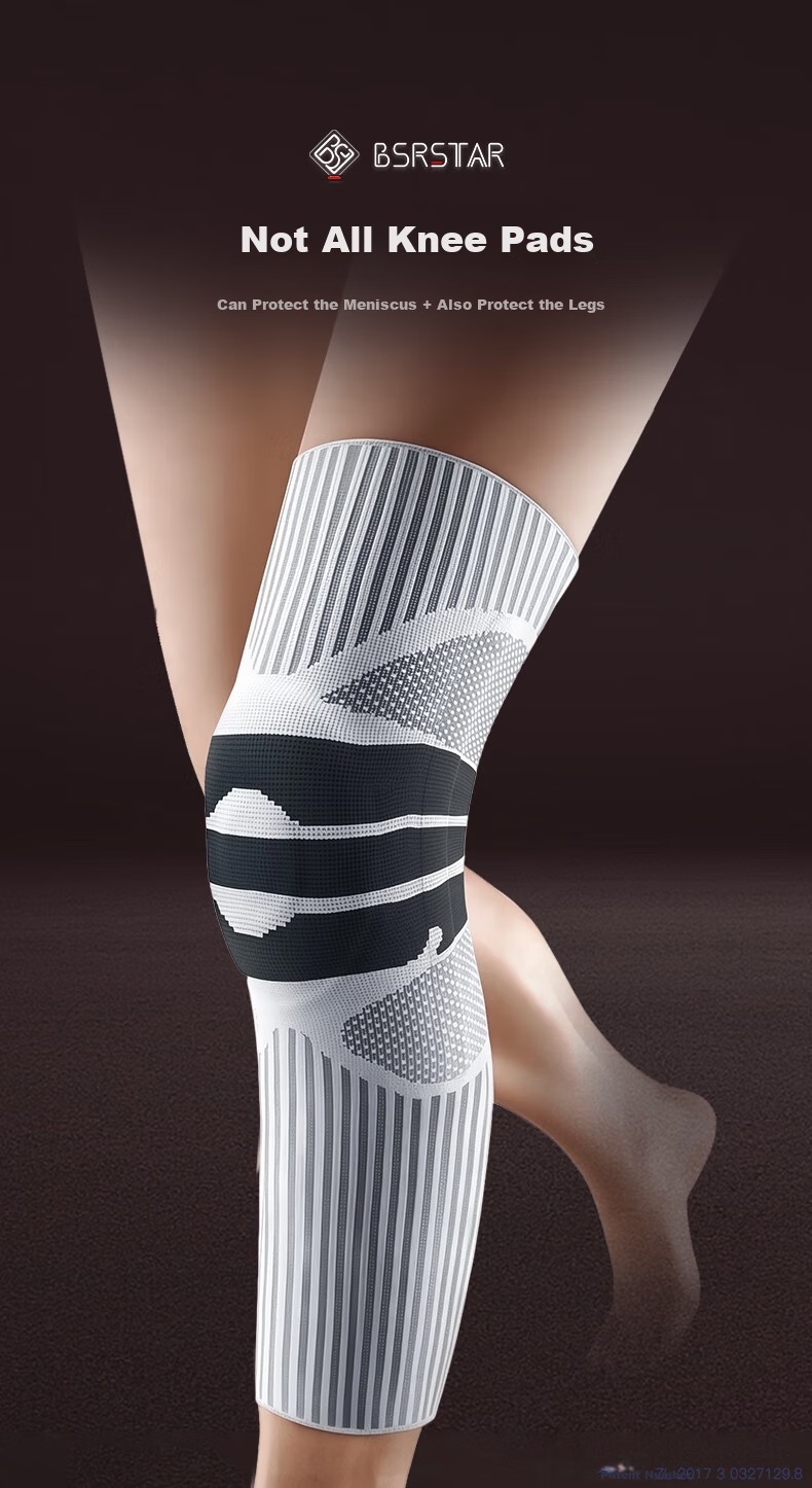Bestray Knee Brace Warm Arthritis Meniscus Injury Sports Knee Support for Men and Women Elderly Long Tube Anti-Slip Sleeve 2