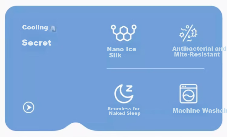 Nanjiren Class A Antibacterial Carbon Fiber Cooling Mat Summer Ice Silk Air-Conditioned Soft Mat Washable Cooling Bed Sheet for 1.8m Bed 2