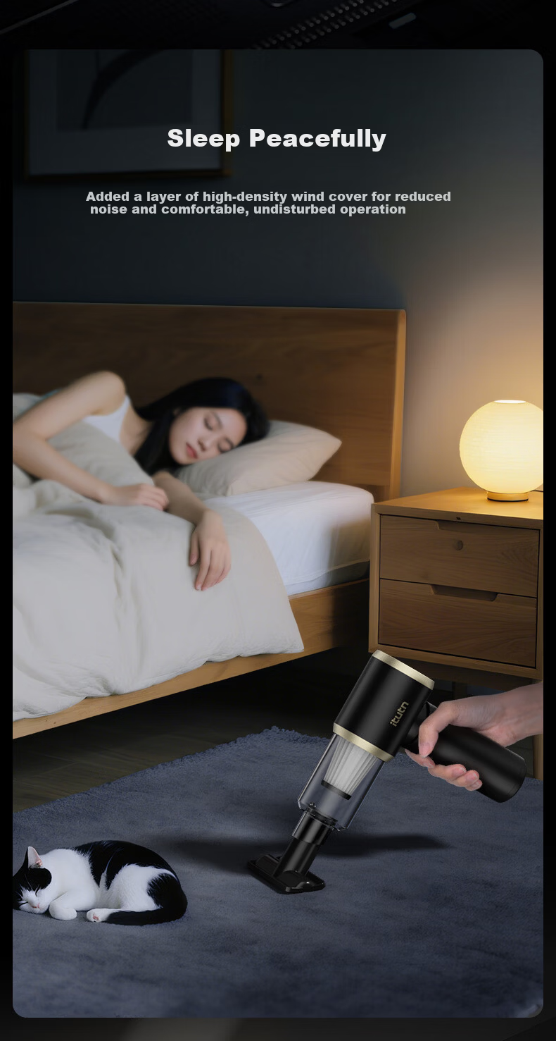 Aituteng Itutn Car Vacuum Cleaner High Suction Handheld Wireless Portable Desktop Vacuum and Blower for Home and Pet Hair Y8Max 6