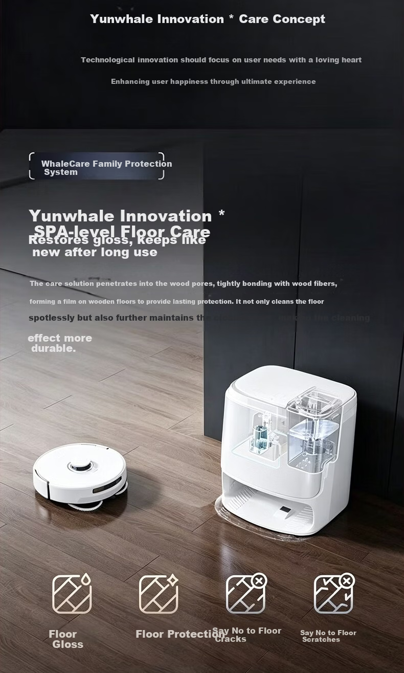 Cloud Whale Xiaoyao 002Max Disc Version AI Water Tank White 25kPa Hot Water Wash High Suction Sweeping and Mopping Robot Automatic Dust Collection Fully Automatic Robot Vacuum Cleaner 20