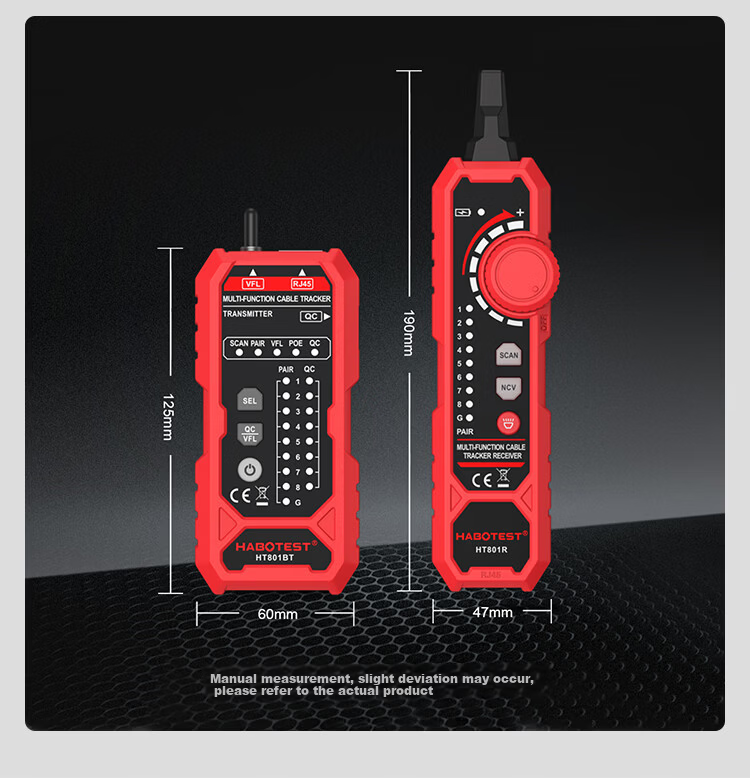 HABOTEST Network Cable Tester HT801B Multifunction Broadband Signal Continuity Checker Tool 7