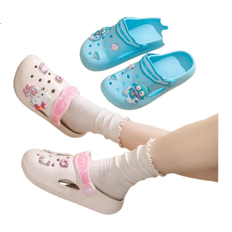Hello Kitty Children's Summer Clog Non-Slip Girls' Sandals Baby Beach Shoes Parent-Child Style 252594 Pink Size 39