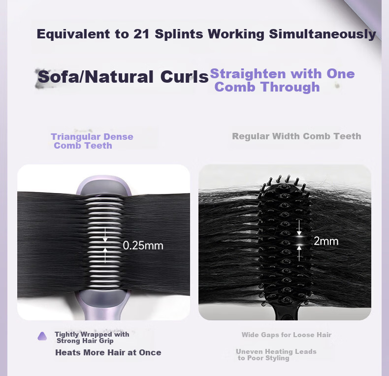 Bear Flat Iron Hair Straightener Negative Ion Hair Care Cold Air Styling Dual-Use Straight and Curl Hair Curler Bangs Clip Compact Portable Birthday Gift for Women Wife 7