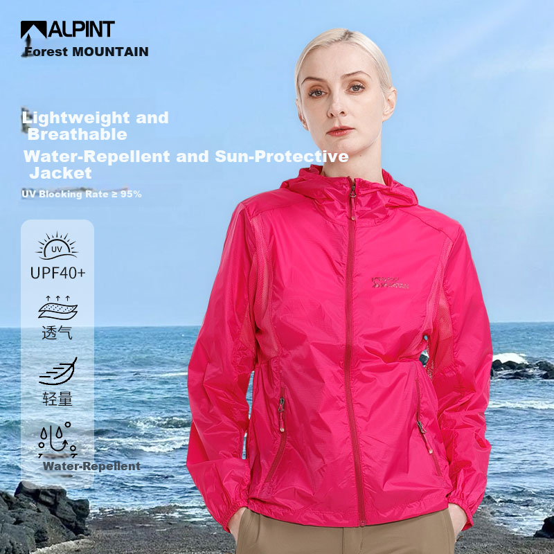 ALPINT MOUNTAIN Men's Summer Lightweight Breathable UV Protection Outdoor Sun Protection Jacket for Women