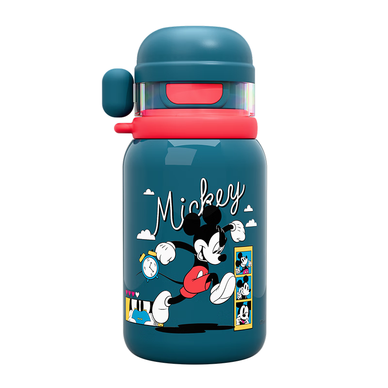 Disney Kids Water Bottle Food Grade 316L Stainless Steel Insulated Straw Cup for Elementary School and Kindergarten