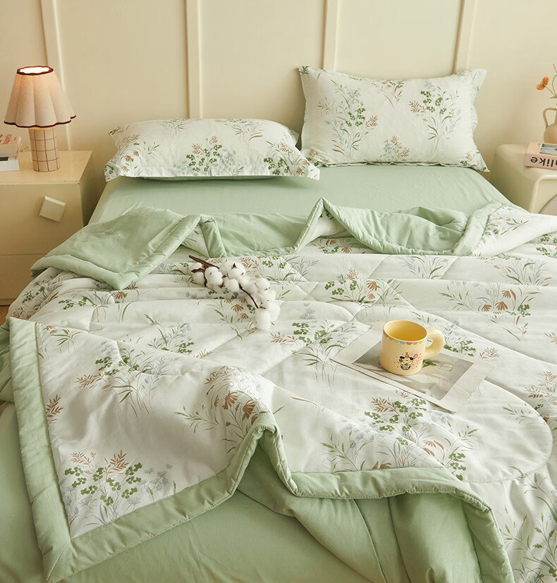 MUJI 100% Xinjiang Cotton Quilt, Pure Cotton Summer Cooling Quilt, 220*240cm 3