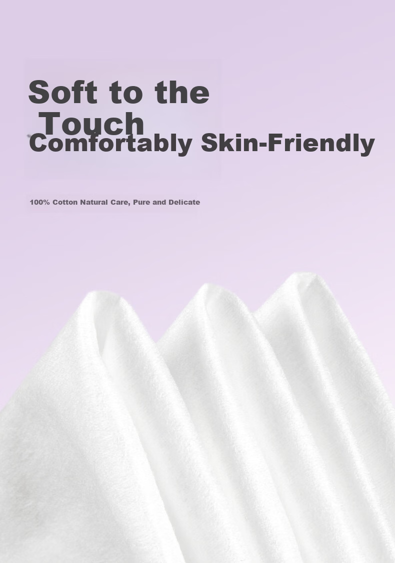 Fluffy Life 100% Cotton Baby Soft Cotton Towel 180 Sheets Hanging Pure Cotton Face Wipes for Babies 10
