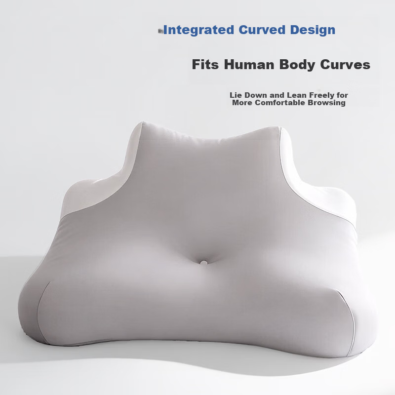 CROWN Prone Sleeping Neck Support Pillow Core Deep Sleep Cervical Spine Pillow Single Bed Headrest Backrest Adult Nap Pillow