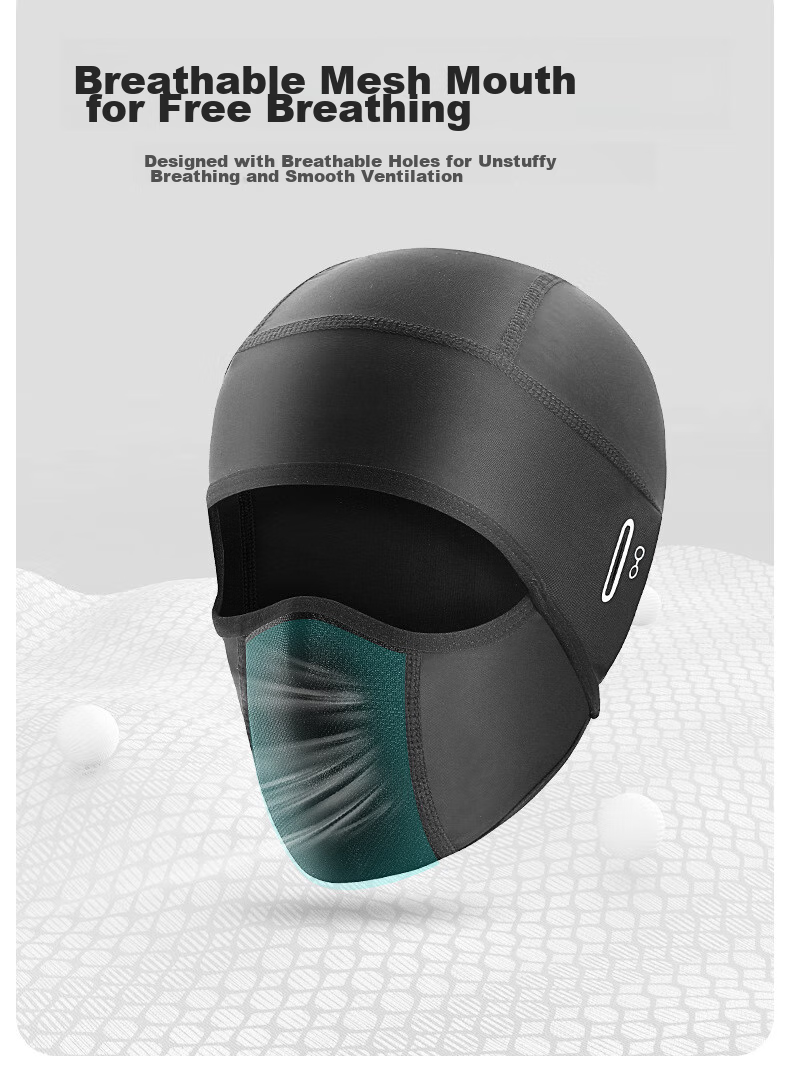 BIKEBROS Cycling Balaclava Helmet Liner, Outdoor Sun Protection Face Mask, Spring And Summer Full-Face Ice Silk Face Guard, Windproof Small Cap, for Men And Wome 7