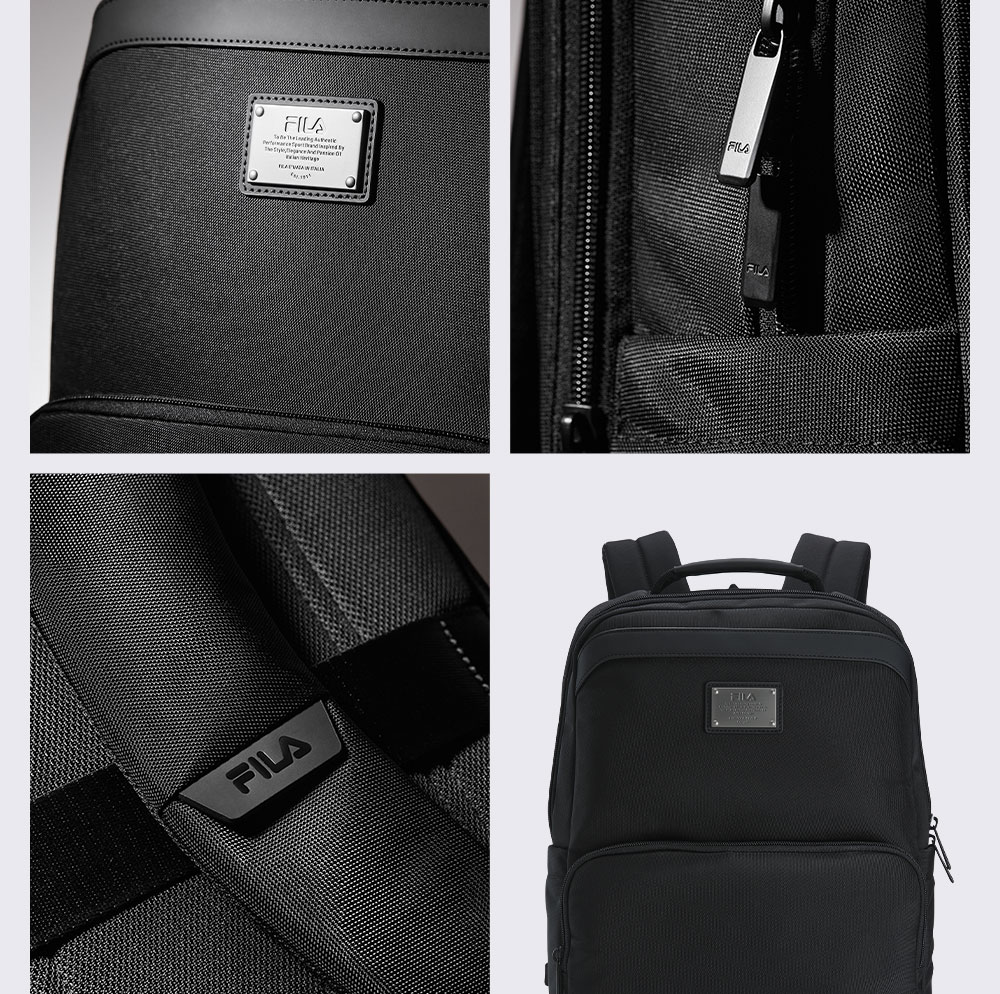 FILA Official Men's Backpack 2026 Fashion Commuter Business Laptop Bag 8