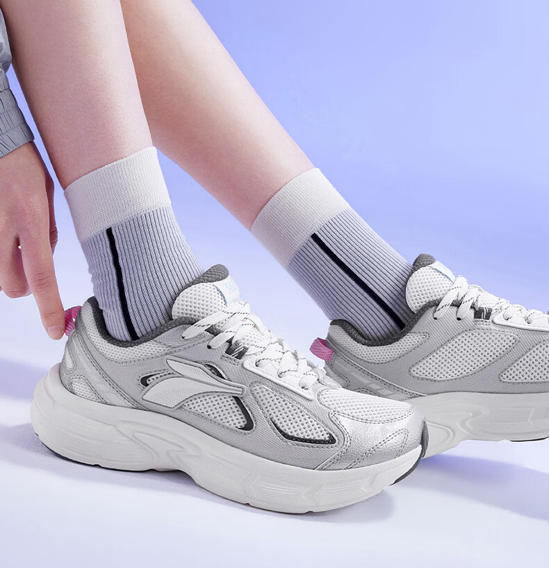 361° Retro Chunky Sneakers for Women, Autumn New Style Breathable Casual Shoes Thick-Soled Commuter Sports Shoes 682636773-1 7