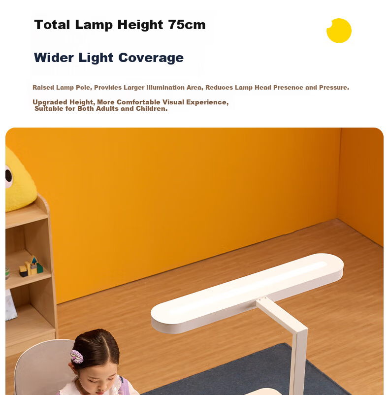 Tongshijie Desktop Large Road Eye Protection Lamp Full Spectrum Student Study Desk Lamp Children's Blue Light Blocking Reading Lamp 48W 28