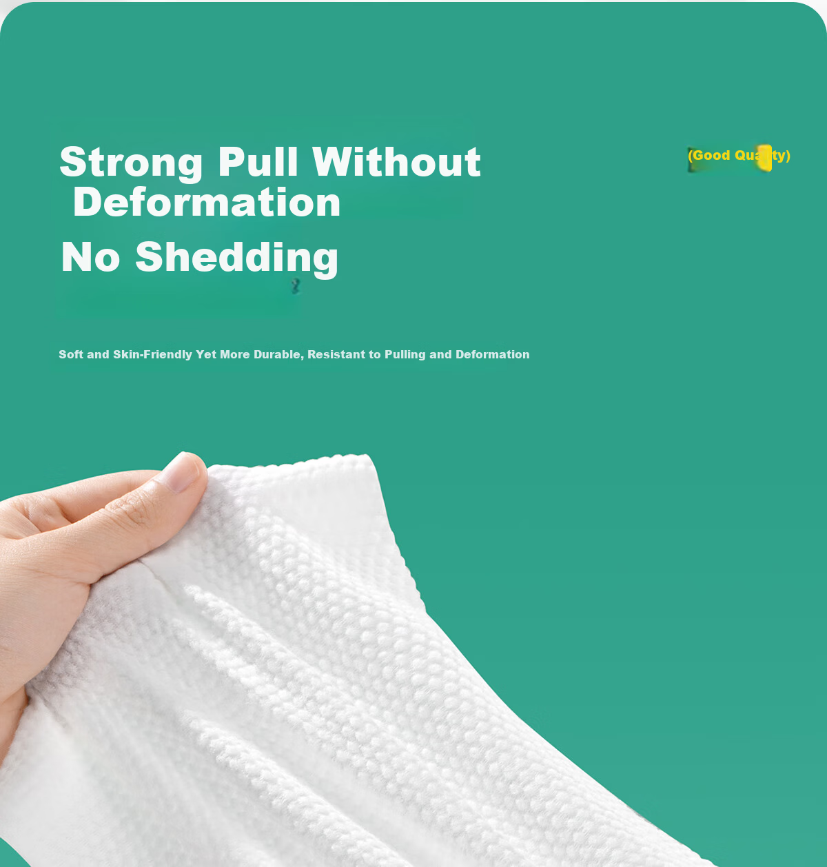 Ouyi Disposable Facial Cleansing Wipes, Portable Home Travel Soft Thick Pearl Texture Towel, 100 Sheets 8