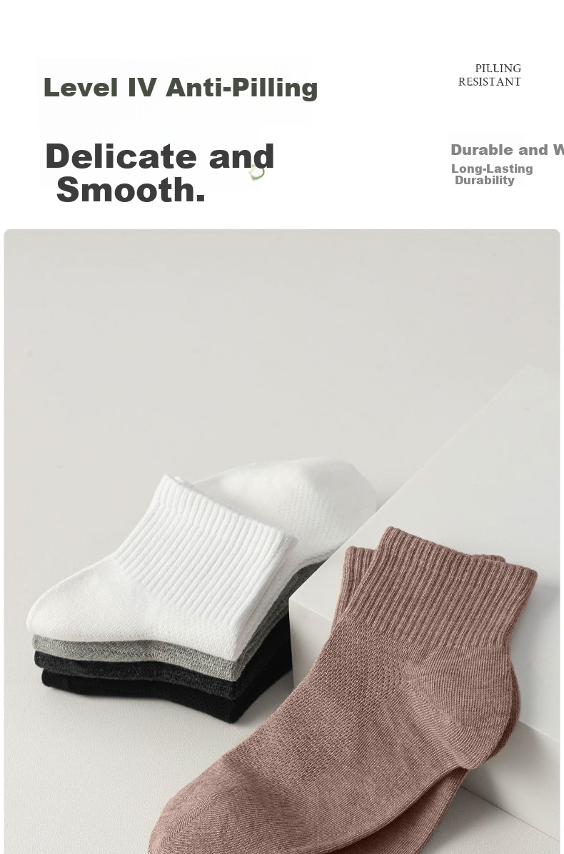 Cotton Thirteen Men's Short Socks Summer Thin Mesh Breathable 100% Cotton Antibacterial Deodorant Youth Low-Cut Socks 6 Pairs 11