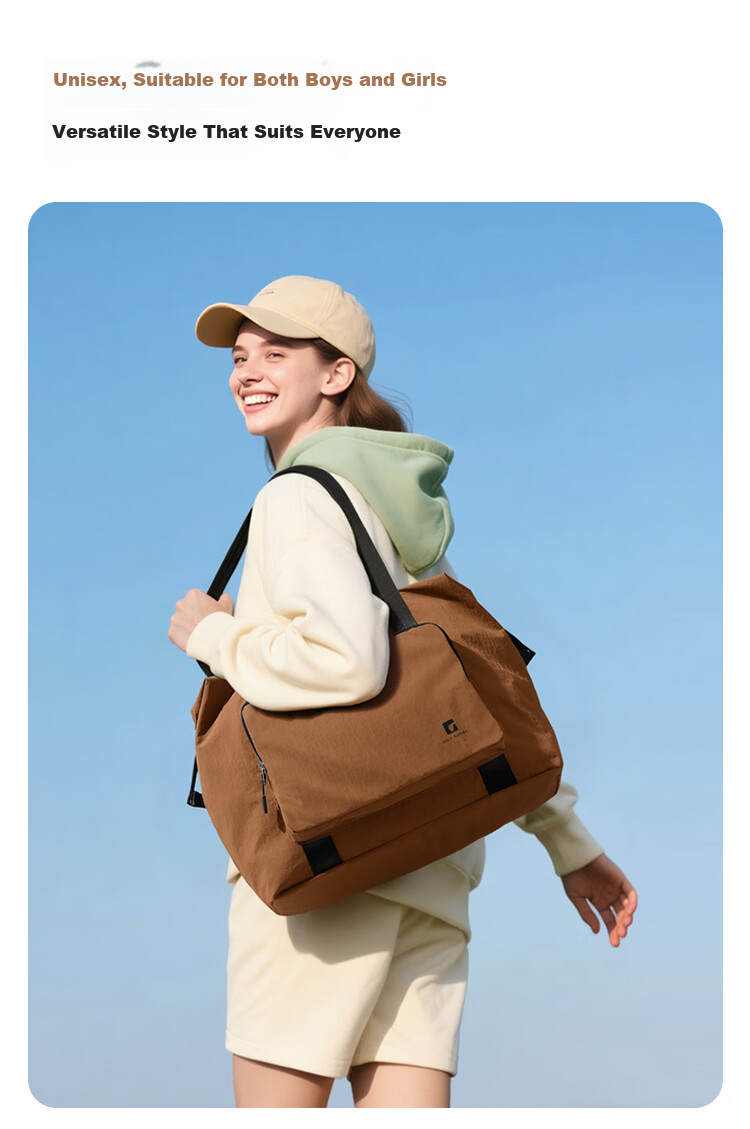 GOLF Lightweight Foldable Travel Bag Large Capacity Luggage Duffle Bag Unisex Outdoor Fitness Sports Bag Business Trip Travel Handbag 5