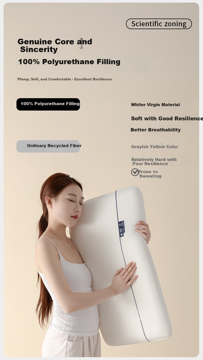 Miiow Slow Rebound Space Memory Foam Pillow Neck Support Sleep Aid Deep Sleep Pillow Core Adult 42*70cm 10