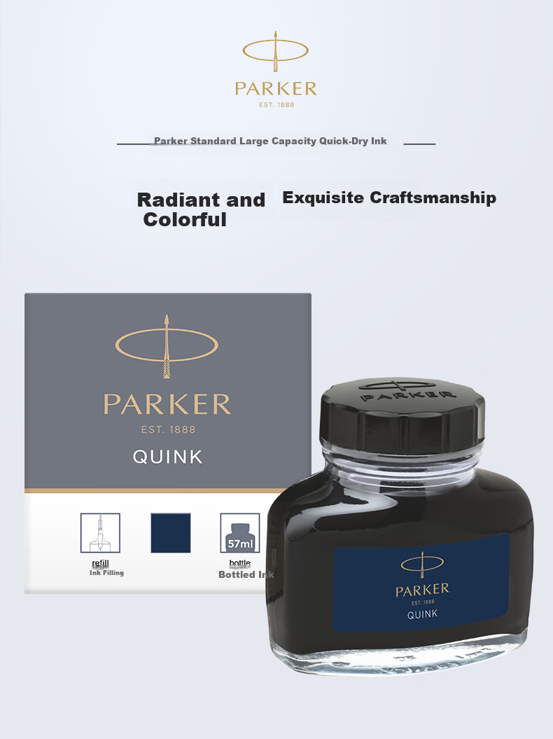 PARKER Accessories Series Fountain Pen Ink Black 57ml 1