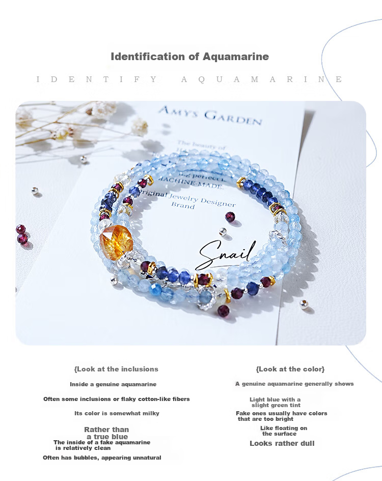 AMY’S GARDEN Natural Aquamarine Necklace Women Yellow Citrine Bracelet Jewelry Price Guarantee 618 Birthday Gift for Girlfriend 3