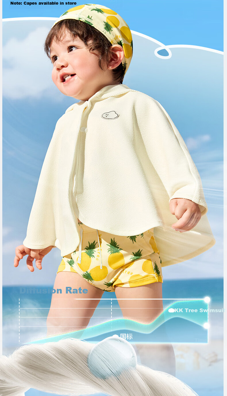 Kocotree KK Tree Baby UV Protection One-Piece Swimsuit for Infants and Toddlers 14