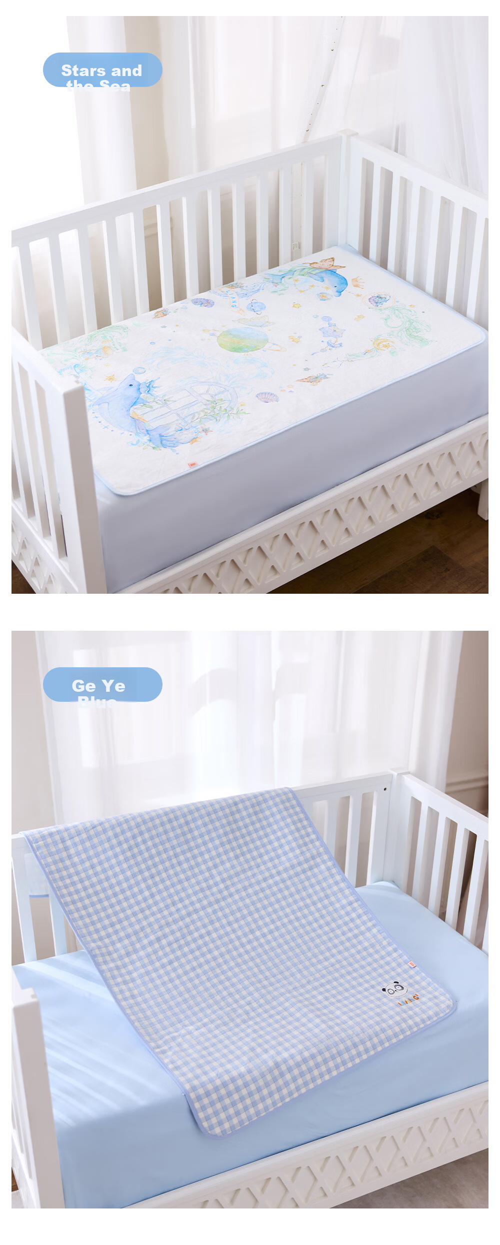Liangliang Baby Waterproof Washable Cotton Linen Large Urine Pad Mattress 110x70CM Cooling Mat 13