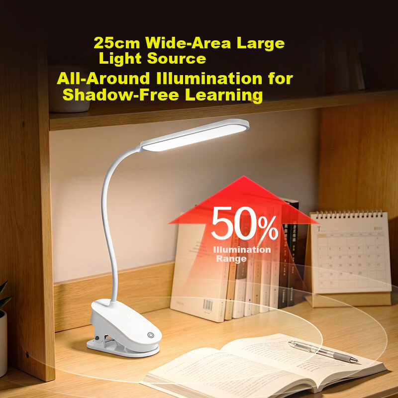 HP Pure Eye Protection Desk Lamp for Children and Students, Bedroom Bedside Lamp, Dormitory Study Reading Light