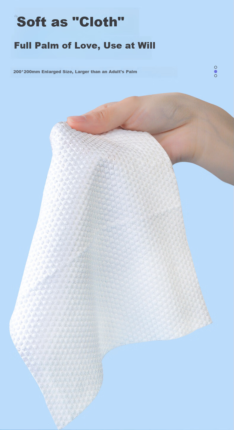 Junri Hanging Disposable Facial Towel Family Pack Wall-Mounted Dual-Use Dry and Wet Beauty Salon Makeup Removal Face Tissue 2
