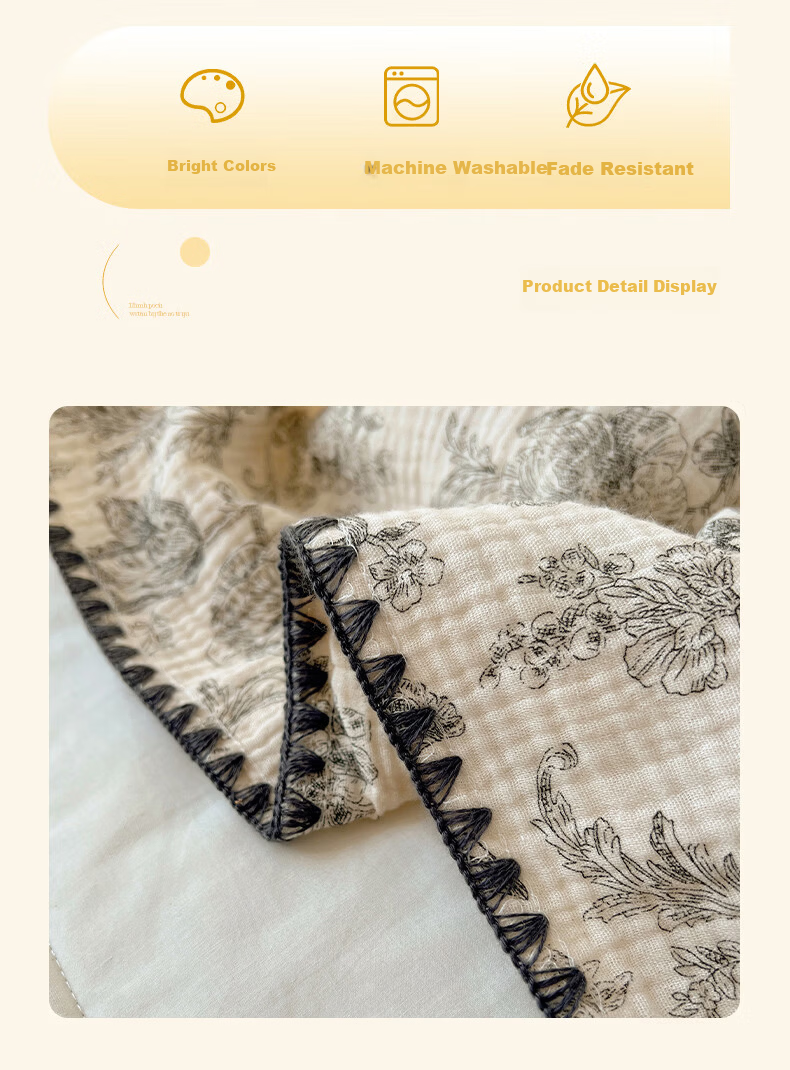 MUJI A-Class 100% Cotton Yarn Towel Blanket Quilt Four Seasons Air Conditioning Blanket Children's Nap Cover 150*200cm 11