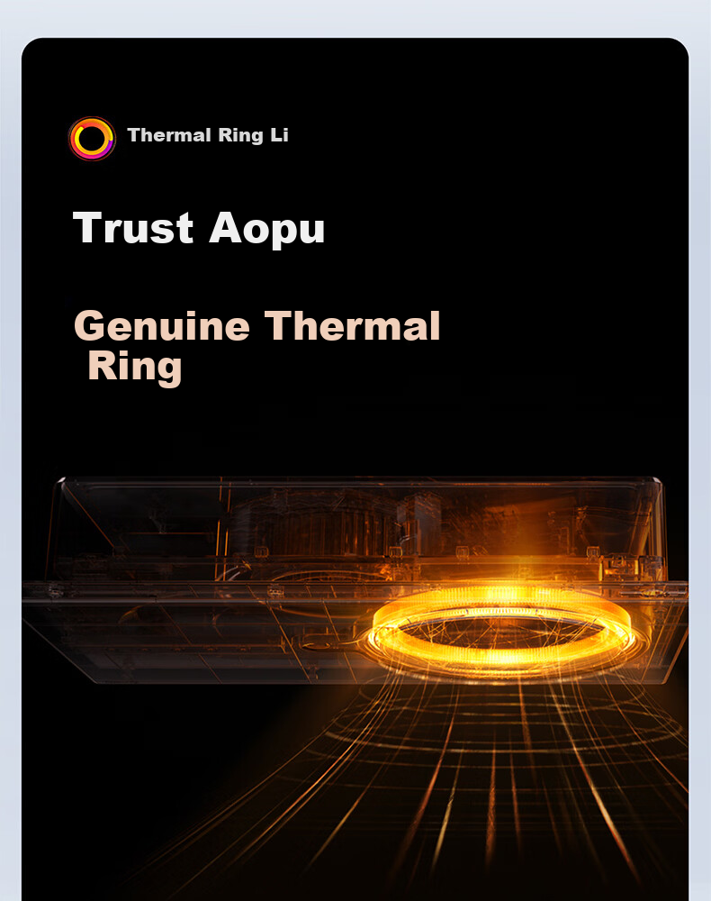 AUPU Smart Bathroom Heater Q360A3-Air with Thermal Ring Deodorization, Warm Air, Lighting, and Exhaust Integration 6