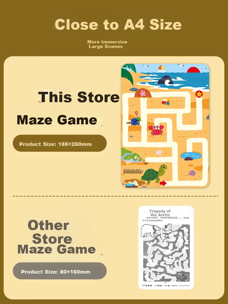 Yijimei Children's Maze Training Book Focus Training 3-6 Years Old Educational Preschool Thinking Training Toy Gift 2