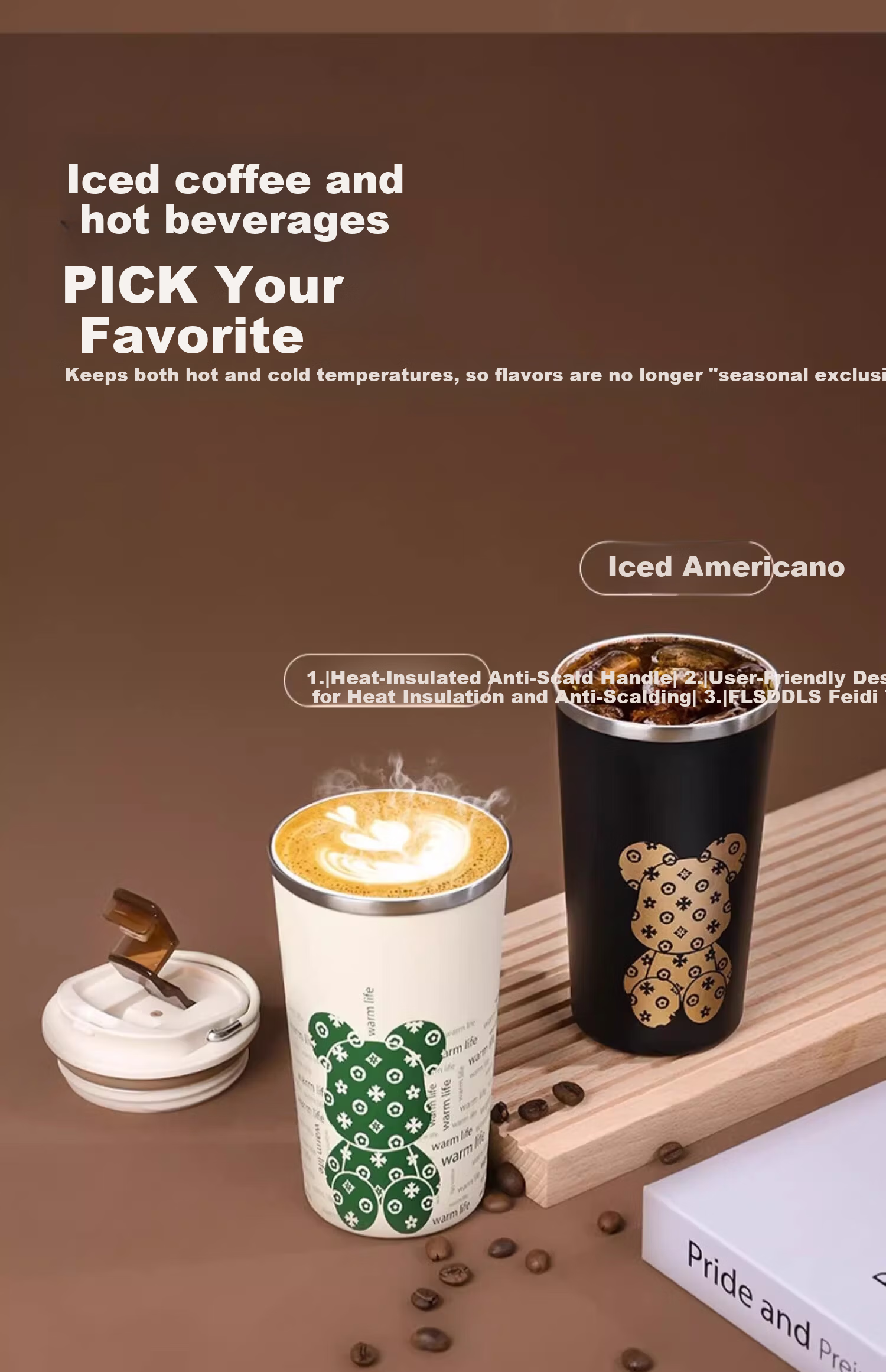 Xishi Insulated Coffee Mug High-Value Ceramic Liner Cup Gift Box Birthday Present for Best Friend 2