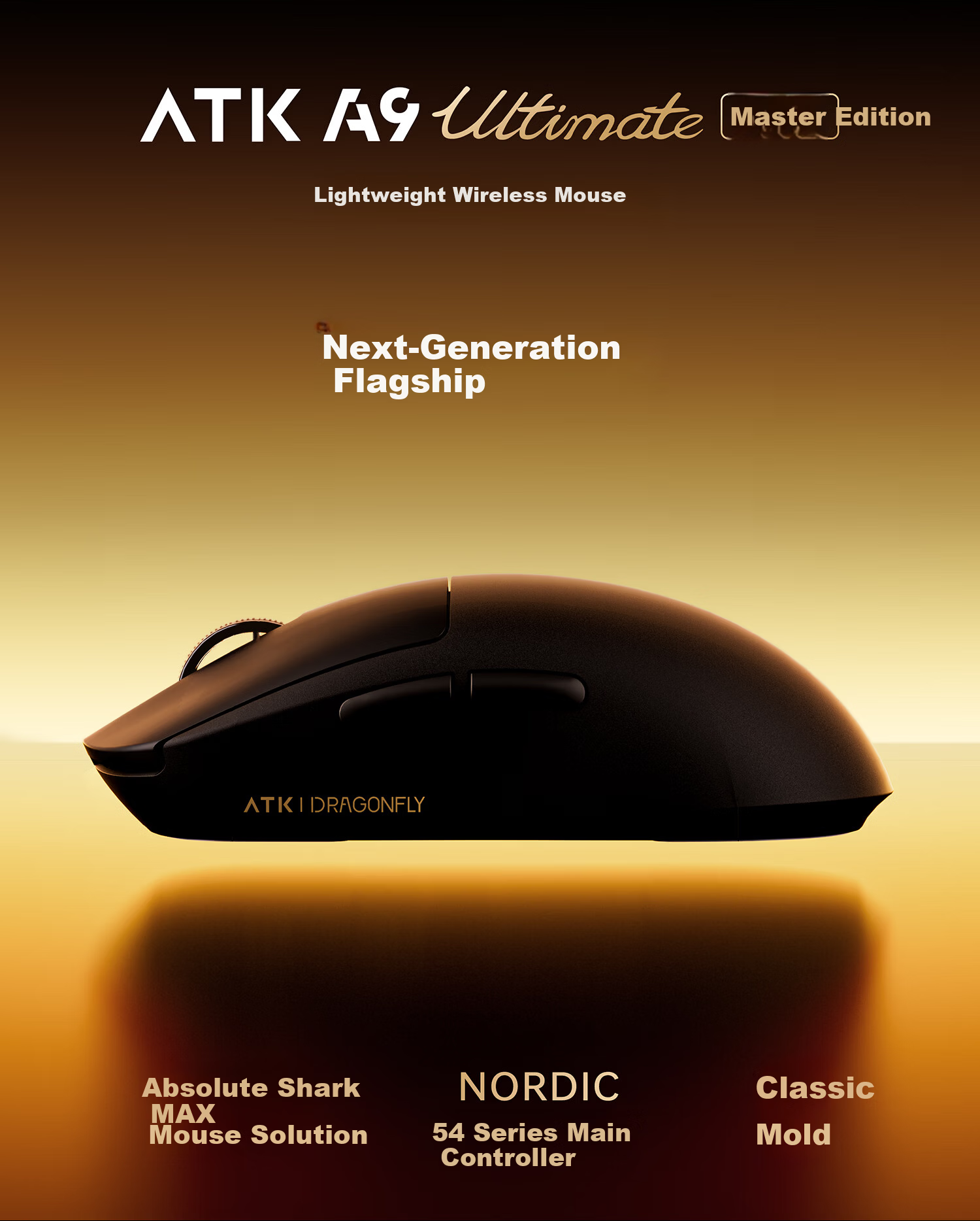ATK Dragonfly A9MINI Wireless Gaming and Office Mouse Wired Dual-Mode Lightweight Symmetric Minimalist Ergonomic A9MINI Master Edition + Cloud Pink 3955 3