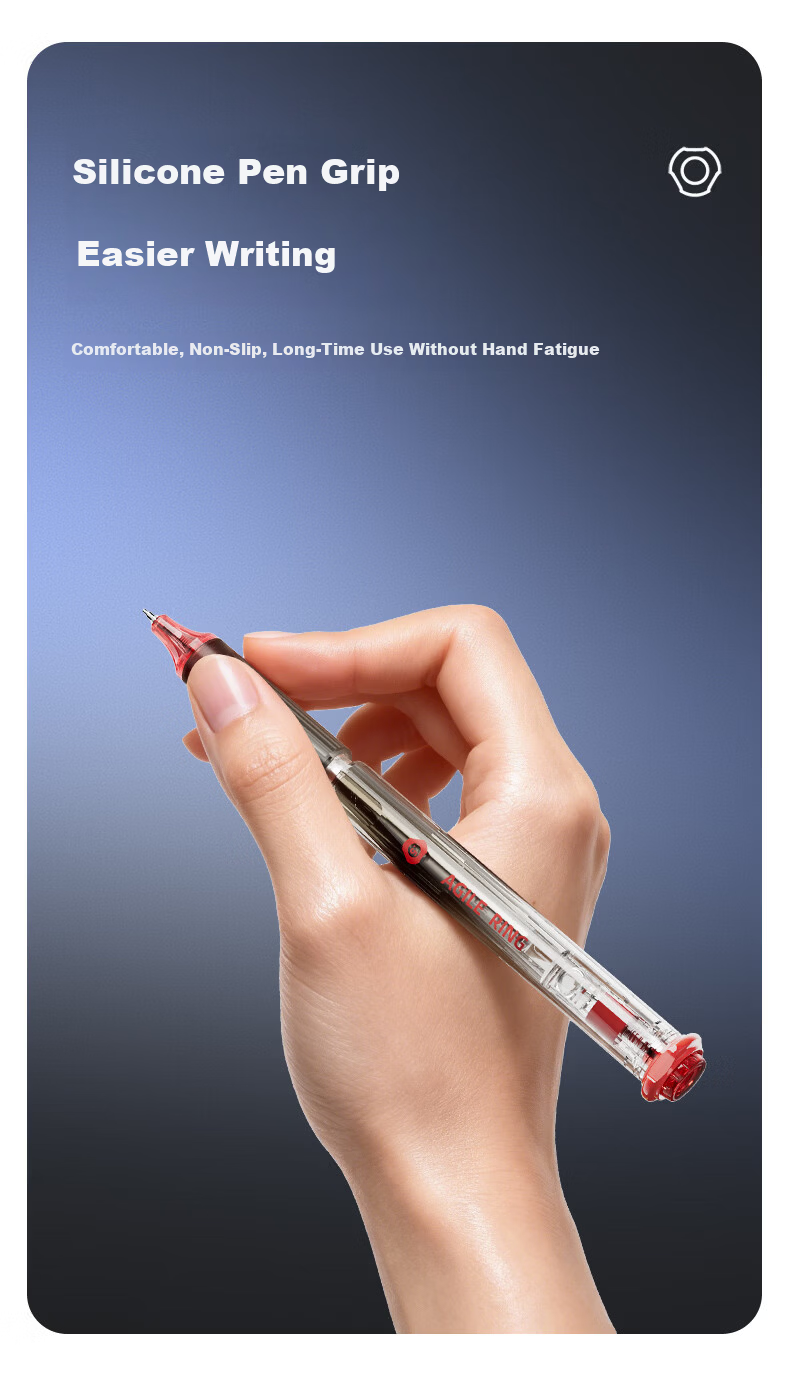 Jianchuang Touch Pen Linghuan Series Black Technology Lifting Gel Pen 0.5mm Dual Ball ST Quick-Dry Smooth Black Ink High-Value Student Exam Office Signature Pen JC1002B 6