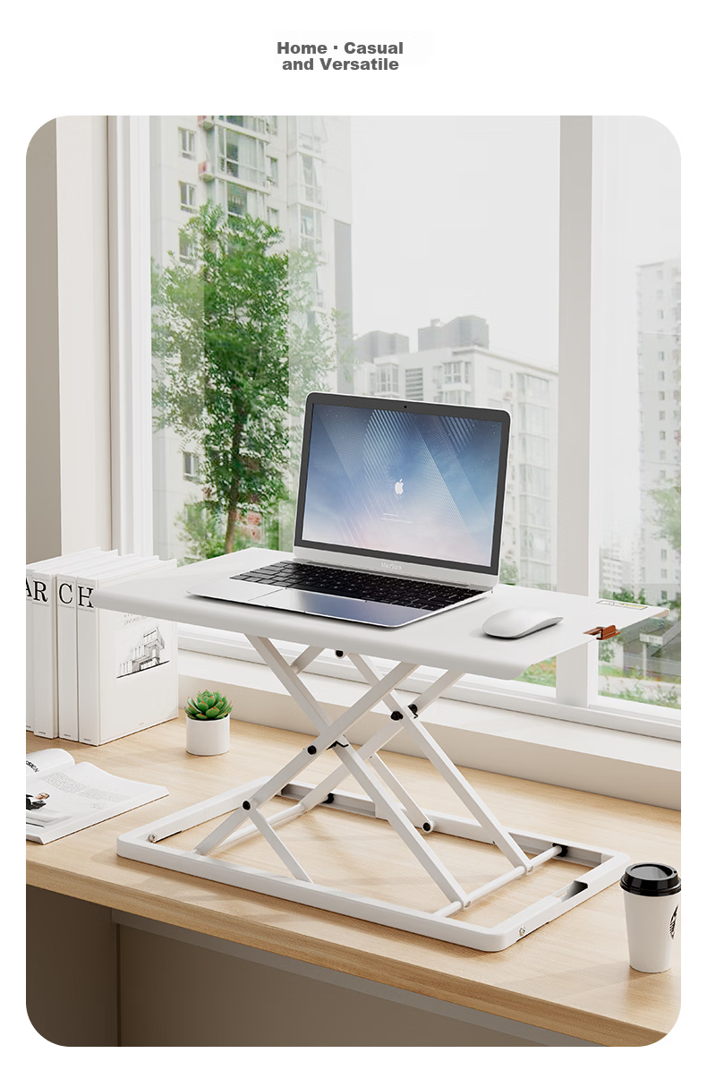 Deli KF105 Metal Adjustable Standing Desk Computer Desk Standing Workstation Adjustable Computer Stand 10