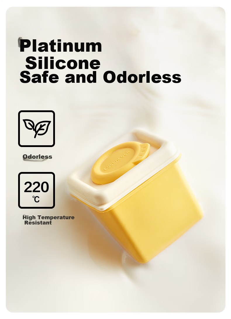 Lock&Lock Silicone Baby Food Freezer Tray Meat Puree Storage Box Frozen Food Container Kids Lunch Box 6