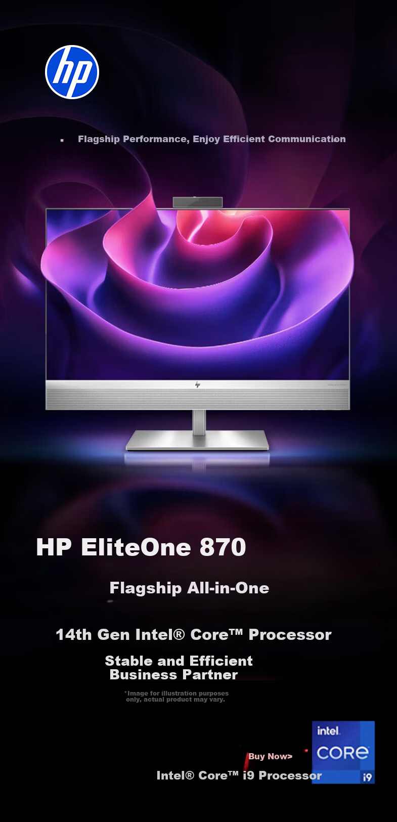 HP EliteOne 870 G9 All-in-One Desktop Computer 27" 2K Touchscreen B&O Speakers (i9-14900 32GB 2TB) Business Edition 1