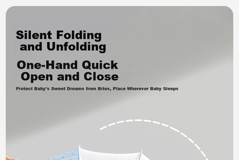 OUYUN Baby Mosquito Net Portable Foldable Newborn Anti-Mosquito Cover Mongolian Tent Baby Crib Mosquito Net Swan Planet Large Size 3
