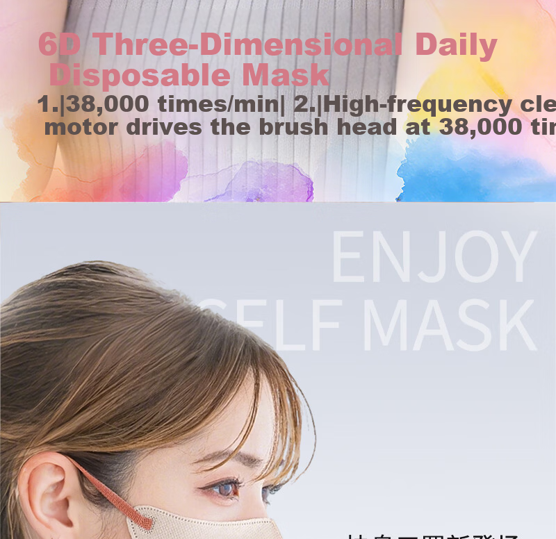 CICIBELLA Japan Imported 3D 6D Quick-Dry Sunscreen Windproof Dustproof Lightweight Breathable Unisex Mask 10 Pieces 3