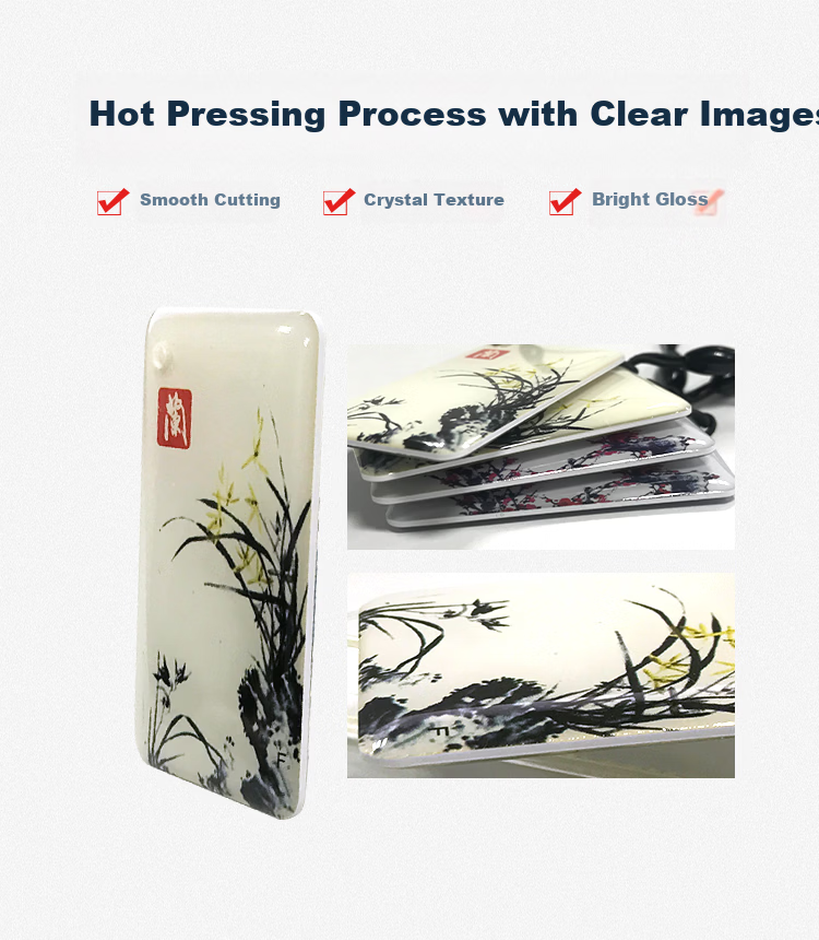 ZhenDi IC Card Epoxy Resin Card Community Property Access Card Company Attendance Card Fingerprint Lock Mini Induction IC Card Consumption Card Canteen Card Plum Orchid Bamboo Chrysanthemum 50 Pieces  5