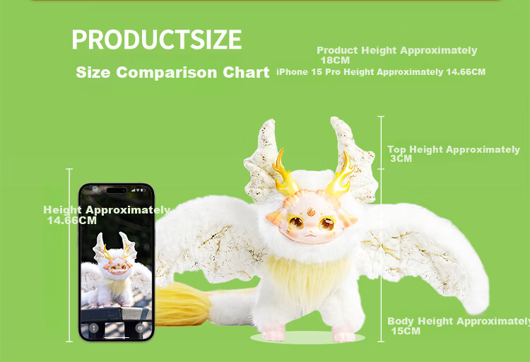 MAYTREE Trendy Blind Box Figurine PVC Plush Doll Toy Children's Day Birthday Gift for Girls 7