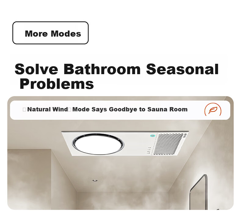 AUPU Smart Bathroom Heater Q360A3-Air with Thermal Ring Deodorization, Warm Air, Lighting, and Exhaust Integration 15