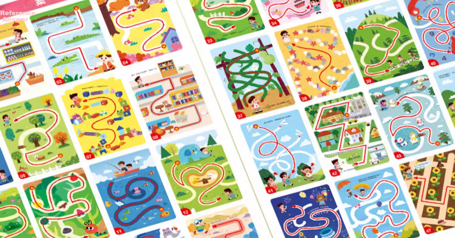 Yijimei Children's Maze Training Book Focus Training 3-6 Years Old Educational Preschool Thinking Training Toy Gift 26