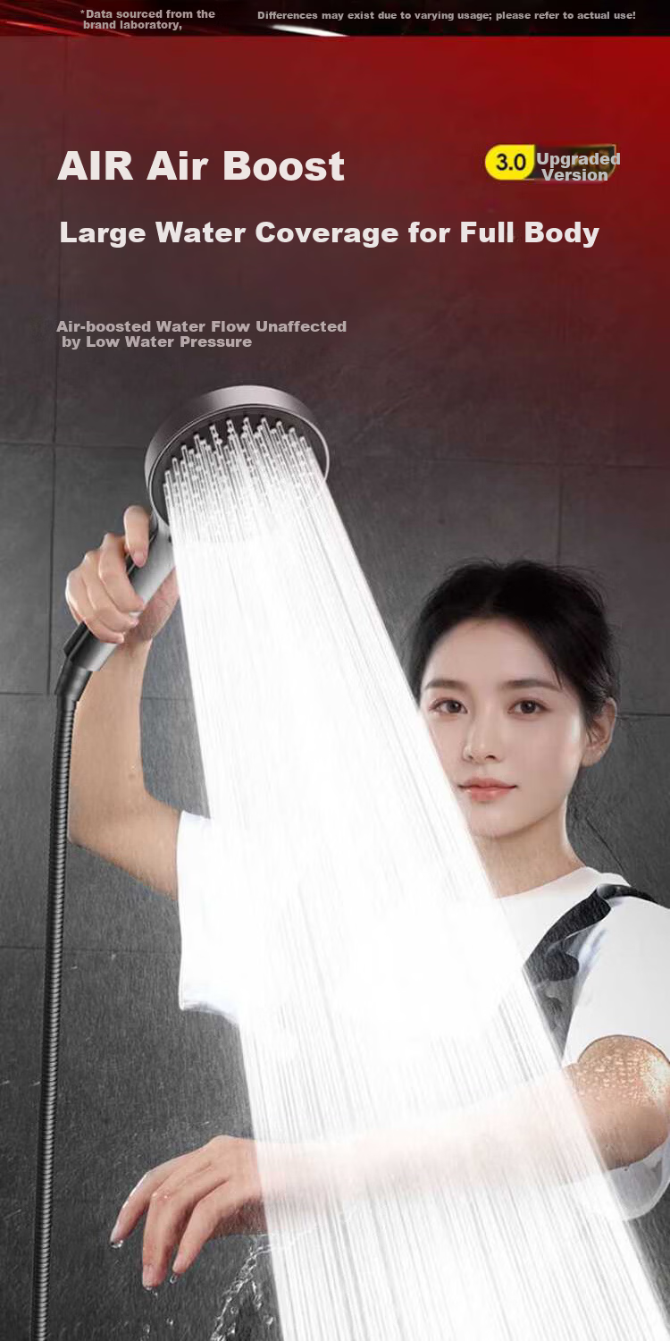 Del 28-Year Brand Pressurized Shower Head Multifunctional Handheld Bathroom Shower Set JJ-001 3