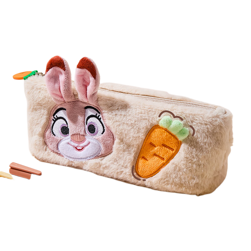 Disney Stitch Plush Pencil Case Large Capacity Cute Stationery Bag for Middle and High School Girls School Supplies