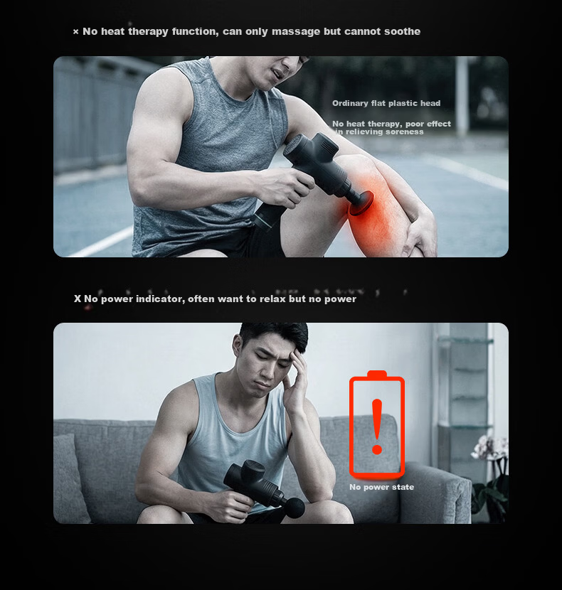 Yun Kang Bao Fascia Gun Muscle Massager Silent Professional Heat Therapy Fitness Massager Shoulder Neck Waist Back Full Body Muscle Massager Gift Recommended for Men and Women 2