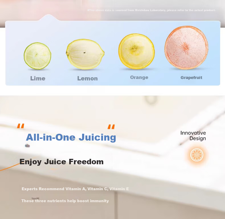 Meizhikou Juicer Automatic Pulp Separation Electric Portable Juice Extractor Household Fresh Juice Maker with Self-Cleaning Function 9