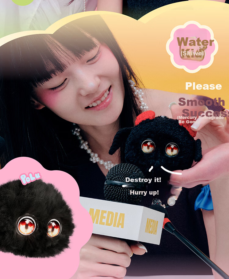 Fuzozo AI Emotional Trend Plush Companion Robot Electronic Pet Portable Five Elements Fire 11
