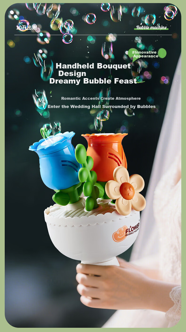 Osage Kids Toy Stroller Bubble Machine Fully Automatic Bubble Blower Baby Walking Toy Children's Day Gift 6
